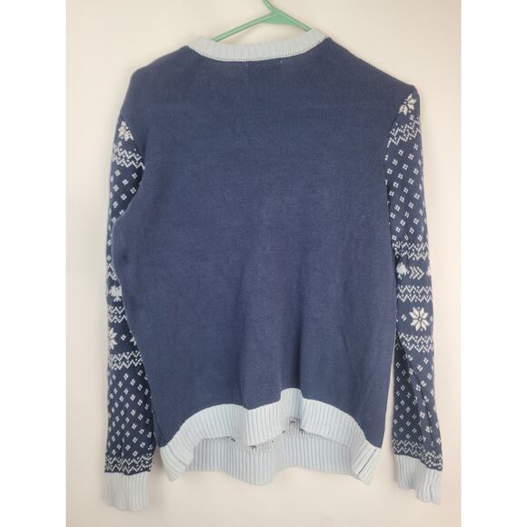 Game of Thrones Size M Ugly Christmas Sweater Deck The Wall HBO Navy Blue - Picture 4 of 9